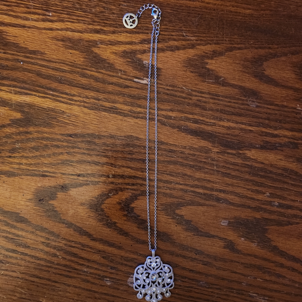 Trifari Silver Filigree Necklace